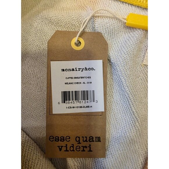 Mcnairy & Co Sweatpants Mens Size XL multicolor Streetwear Color Cuffed NWT‎ - Picture 9 of 9